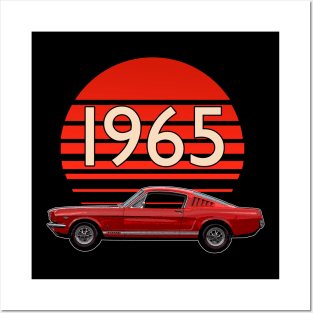 1965 Mustang Fastback GT Posters and Art